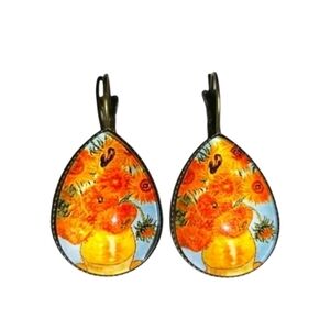 Handcrafted Sunflowers Earrings